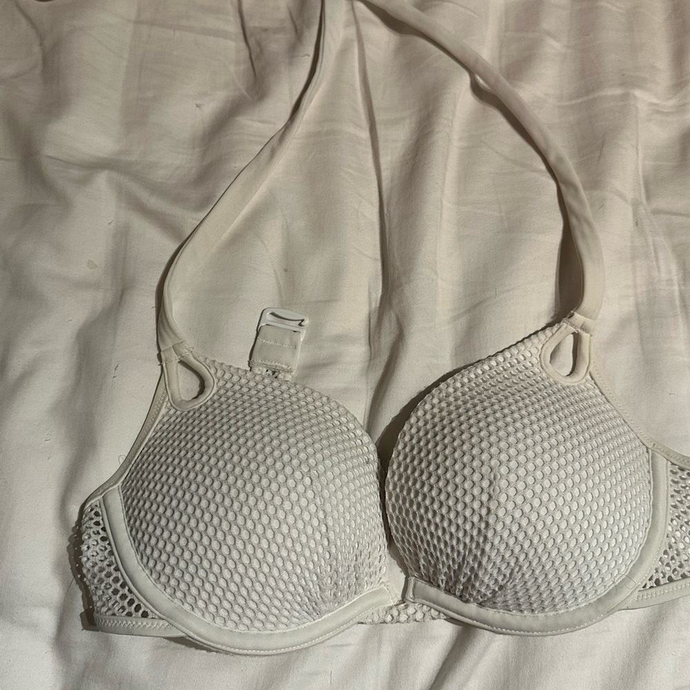 White push up bikini top